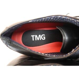 Travis Matthew Golf TMG Black Leather Wingtip Oxford Dress Shoes Size 10.5